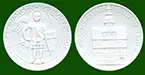 Porzellan-Medaille aus Meißner Porzellan - Wartburgstadt Eisenach
